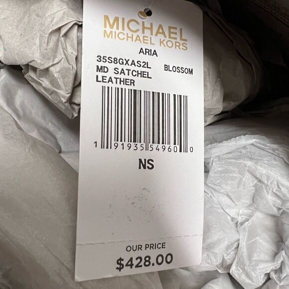 🍀🌷NWT! Michael Kors ARIA Satchel Handbag Msrp:$428.00 - Picture 8 of 8